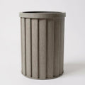 Round Strata Column Planter MD - Grey Brown