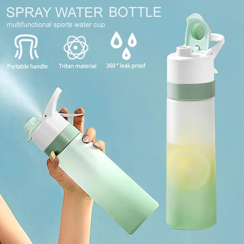 Spray Water Bottle For Girls Outdoor Sport Fitness Water Cup Large Capacity Spray Bottle Drinkware Travel Bottles Kitchen Gadgets - Eloy Royal