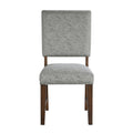 Side Chairs Dining Room Wood Veneer Rustic Set of 8 Gray