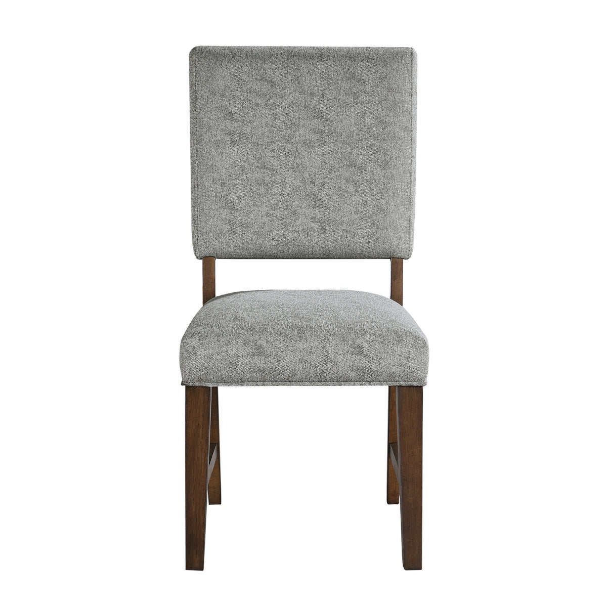 Side Chairs Dining Room Wood Veneer Rustic Set of 8 Gray