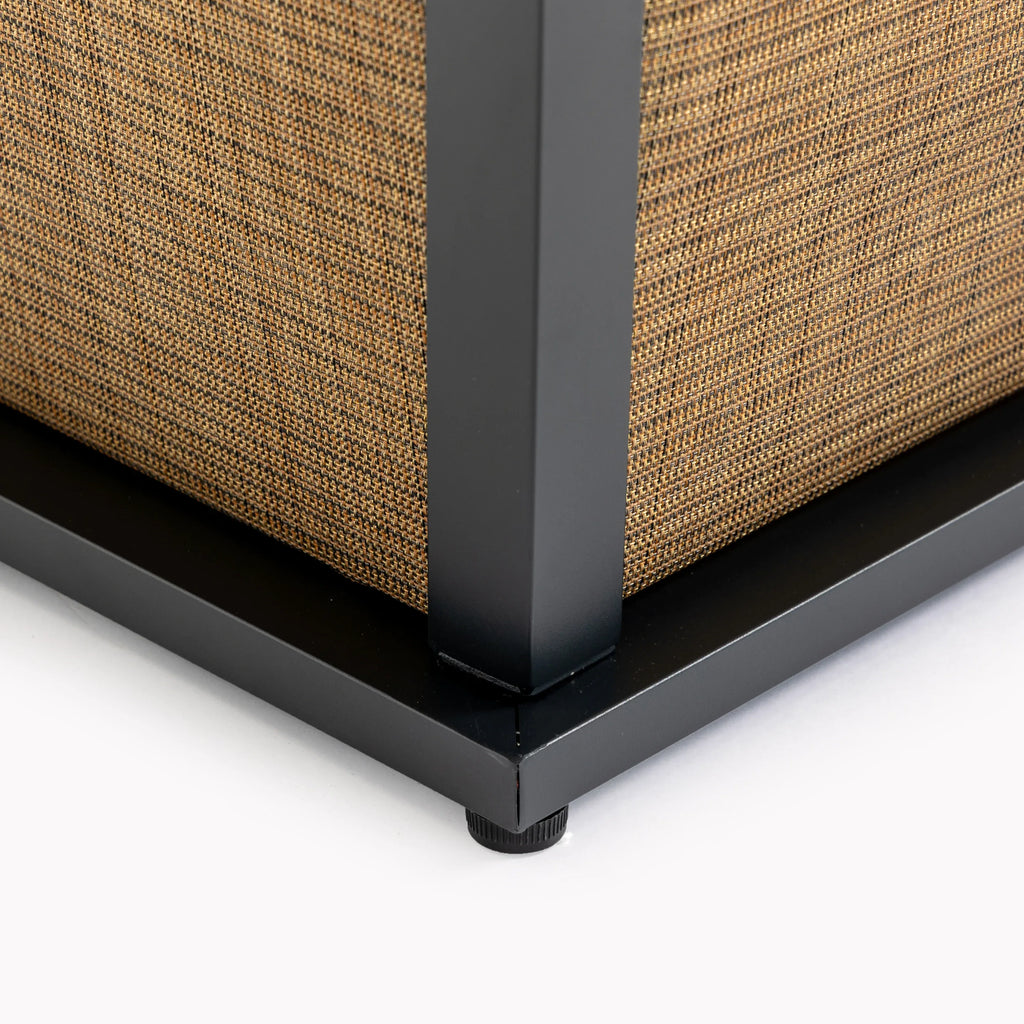 28' Propane Gas Fire Pit Table, 50000 BTU Square Steel Fire Pit for Outside Patio Deck Garden Courtyard -Brown - Eloy Royal