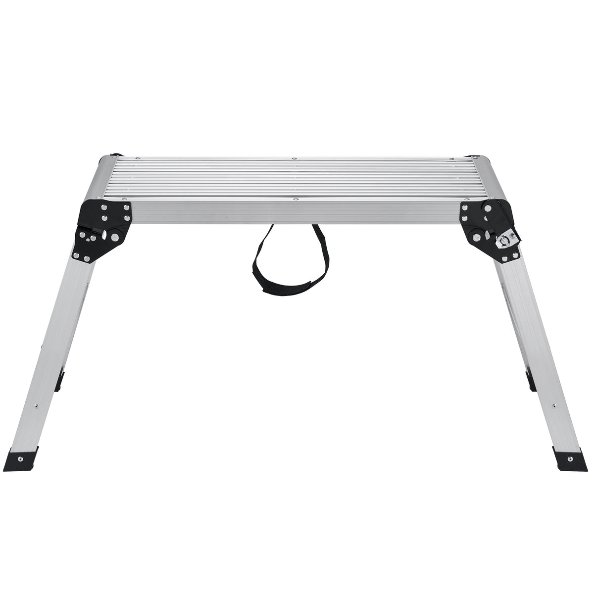 Folding Work Platform, 330 lbs Load Capacity, Aluminum Drywall Stool Ladder, Heavy Duty Work Bench w/ Non-Slip Feet, Ideal for Washing Vehicles, Cleaning, Painting, Decorating