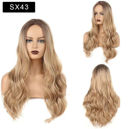 Wavy Middle Part Wigs - Eloy Royal