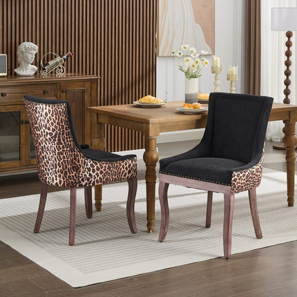 Ultra Side Dining Chair with Thickened fabric chairs with neutrally toned solid