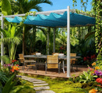 Outdoor Pergola,Retractable Pergola Canopy with Magnetic Fixture