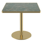 Square Modern Dinning Table 31.5 inches Bistro Table Tulip Table with Faux Marble top,Easy Assemble,Sturdy Metal Frame Diameter - Eloy Royal