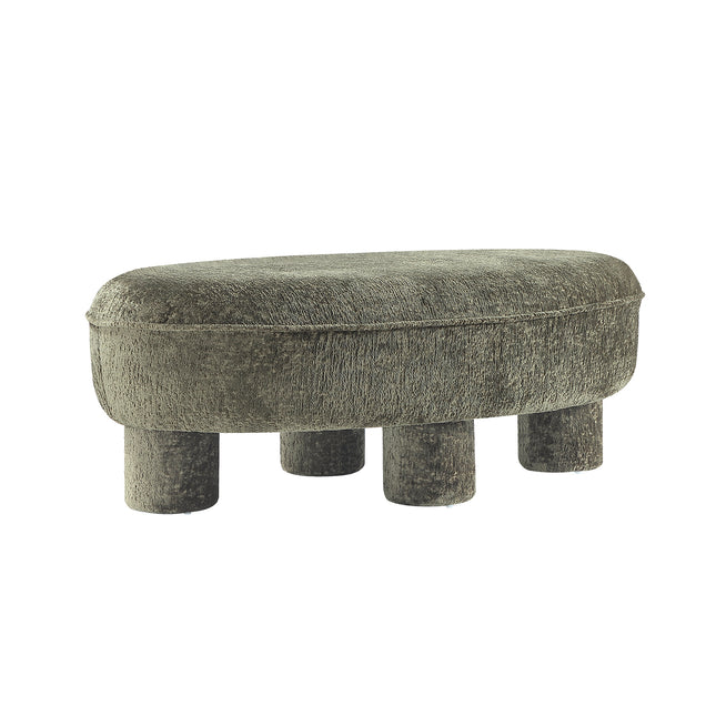 Accent Ottoman in Olive Green
