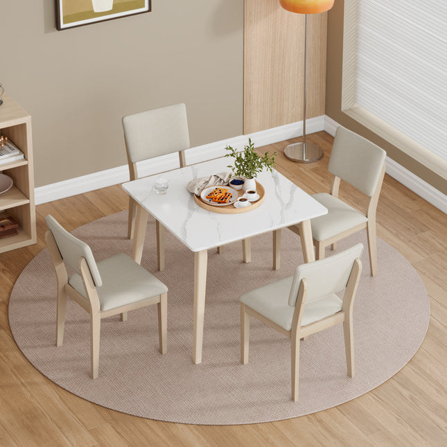 Du Cap Dining Table with Smart Top in Solid Wood Legs