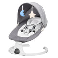 Baby Swing Infant Swing Electric Toddler Baby Rocker Portable for Newborn Boy Girl, 5 Natural Motion Speeds with Remote Control, Preset Melodies, Timer and Bluetooth, 0 - 12 Months Max 20 Lbs (GREY)