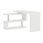Modern 47'L Swivel Top Desk-High Gloss White - Eloy Royal