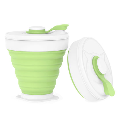 Silicone Folding Coffee Cup Heat Insulation And Anti-scalding Sports Bottle, Outdoor Portable Folding Water Cup - Eloy Royal