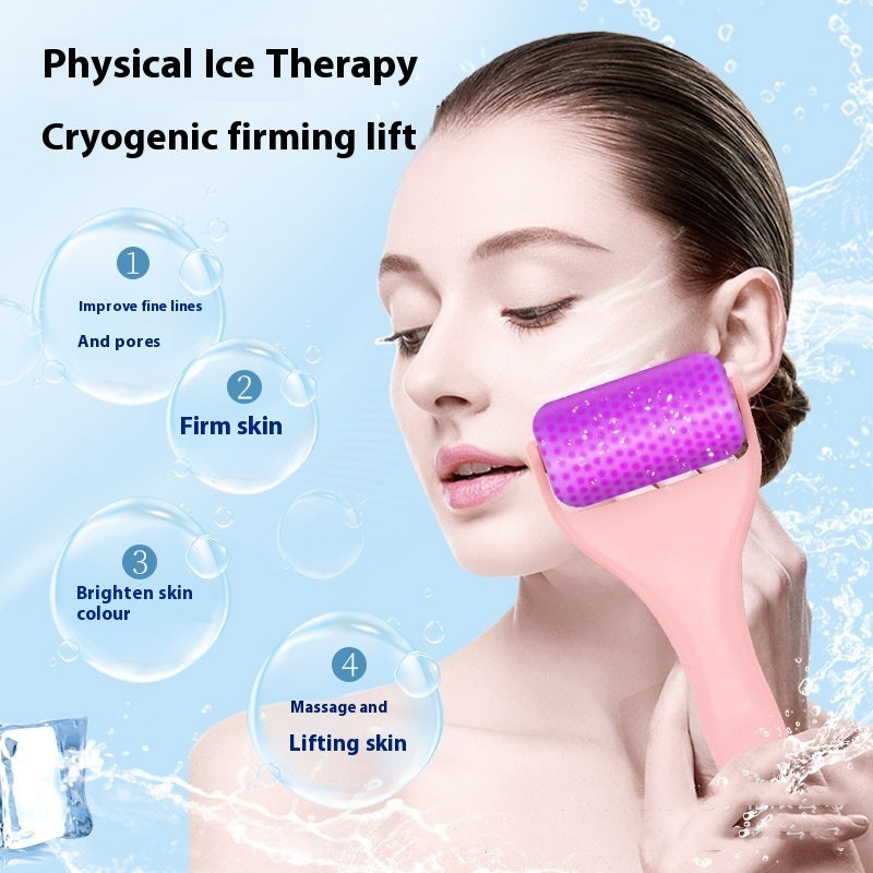 Facial Ice Roller Massager With Micro Needle Mask