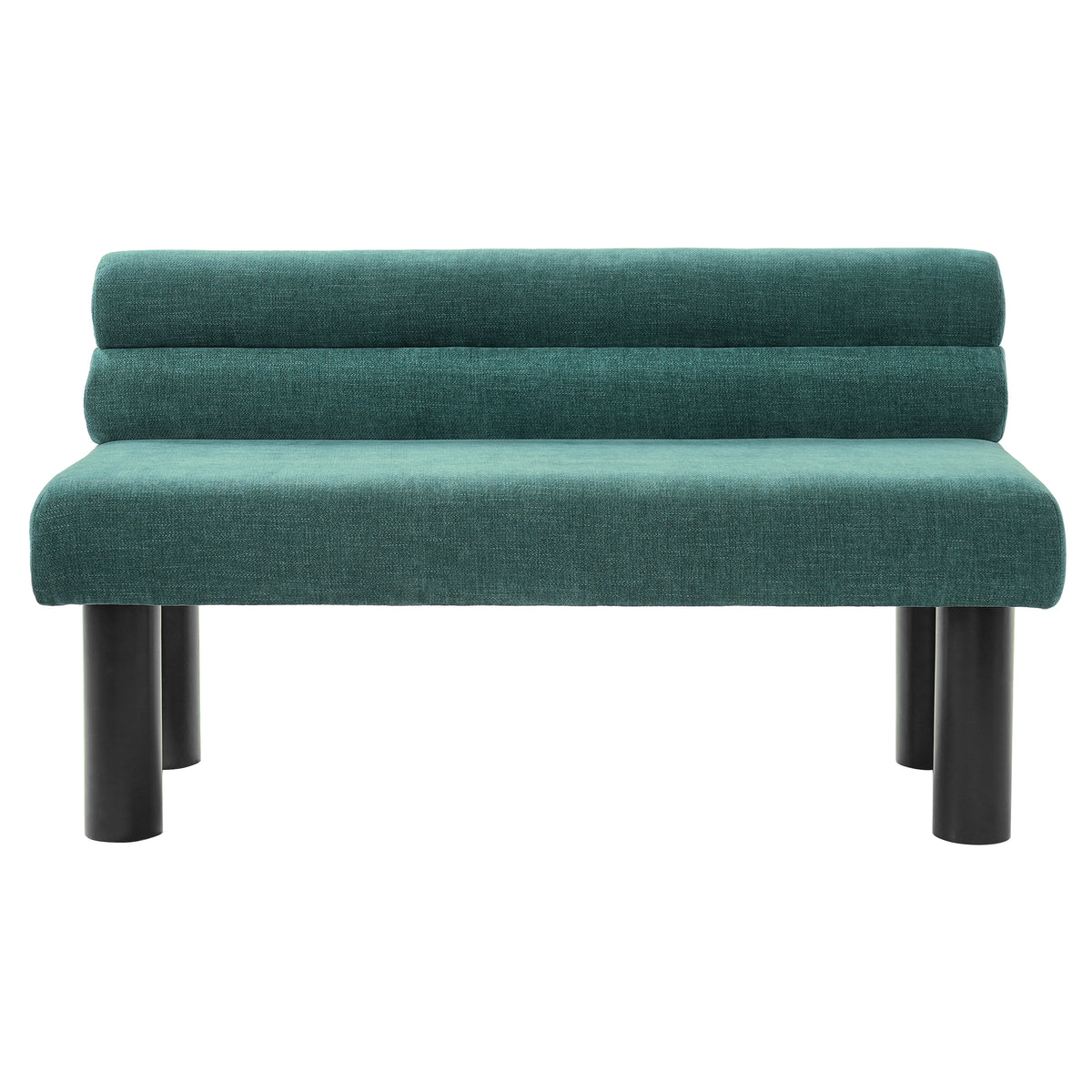 Upholstered Dining Bench, End of Bed, Entryway Bench, Ottoman for Dining Room, Bedroom, Living Room, Rubber Wood Leg 300 LBS Support, Green