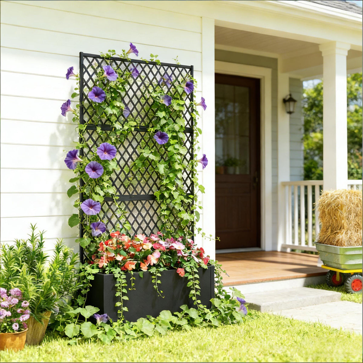 Raised Garden Bed,Metal Planter Box,Privacy Planter