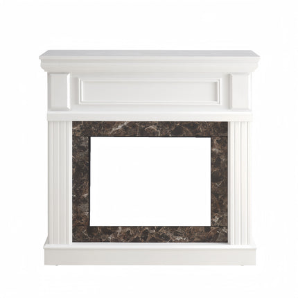 Only Mantel (NOT INCLUDED 23' FIREPLACE) -White,41.34'W*14'D*40'H