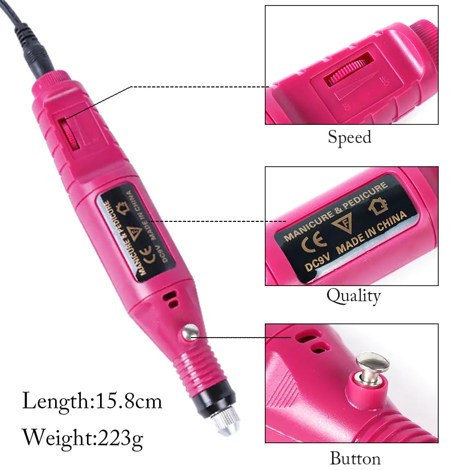 Rechargeable Electric Nail Drill Sets - Eloy Royal