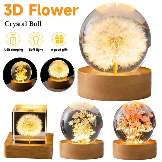 LED Night Crystal Ball Light - Eloy Royal