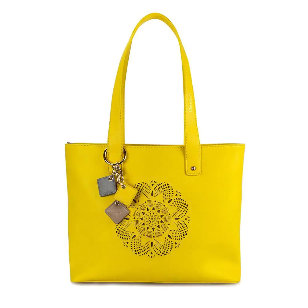 Sprout Leather Tote -Lemon - Eloy Royal