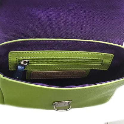 Tiny Leather Handbag -Blue/Lime (Option 2) - Eloy Royal