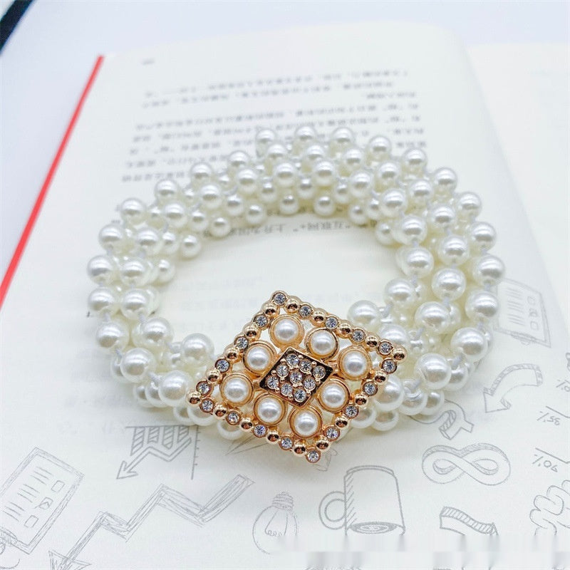 Fashion Jewelry Women's White Pearl Waist Chain Decoration - Eloy Royal