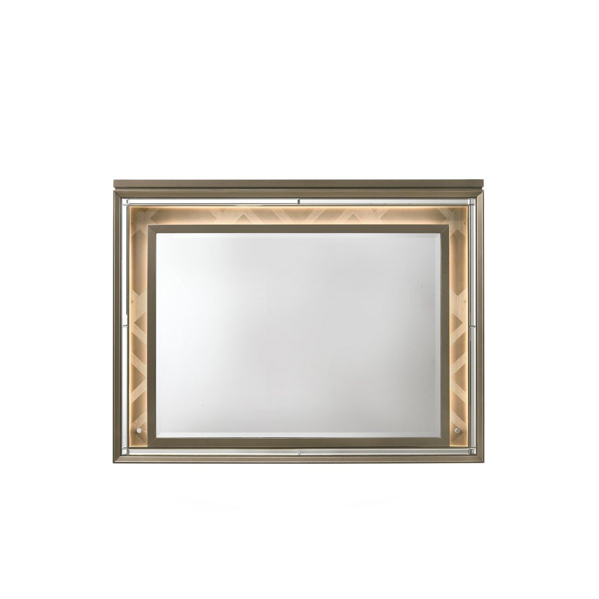 Skylar Dark Champagne Finish Mirror W/Led