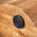 The cylindrical table with its patterned design can be easily integrated into a variety of interior styles, from coffee tables to small dining tables, workbenches or makeshift writing desks. - Eloy Royal