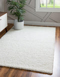 Merino White Shaggy Rug 5x7, Modern & Soft 84*60 inch