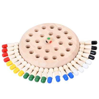 Wooden Children's Early Education Boutique Pattern Memory Chess Kindergarten Training Centralized Memory Parent-child Interactive Educational Toys