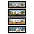 Trendy Decor 4U 'Four Seasons Collection V' Framed Wall Art, Modern Home Decor 4 Piece Vignette for Living Room, Bedroom & Farmhouse Wall Decoration by Billy Jacobs
