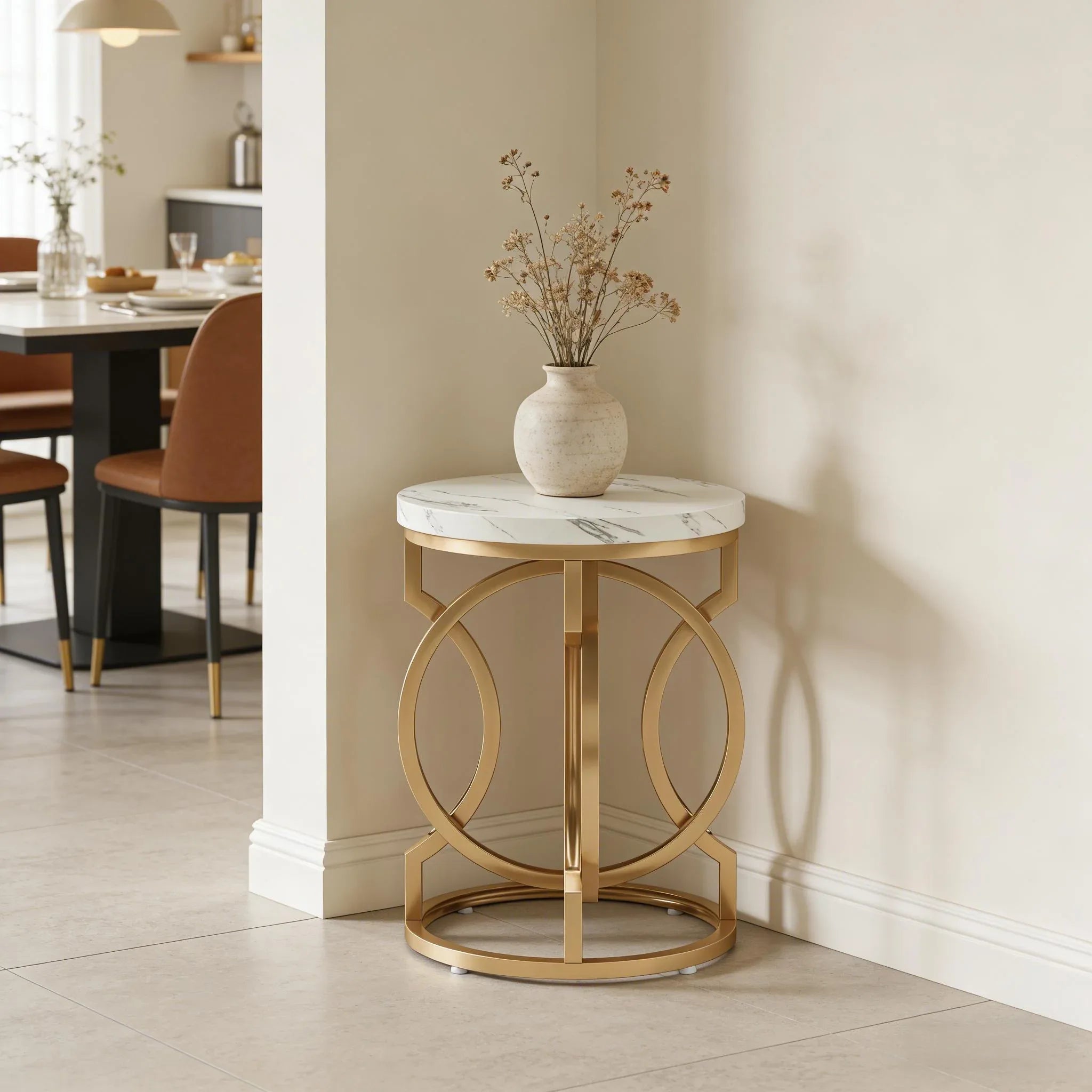 Small Couch Table,Round Bedside Table,End Table - Eloy Royal