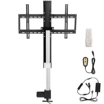 Motorized TV Lift Stroke Length 31 Inches Motorized TV Mount Fit for Max.60 Inch TV Lift with Remote Control Height Adjustable 42-73 Inch,Load Capacity 132 Lbs