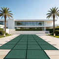 Inground Pool Safety Covers, Rectangular Winter Pool Cover for Swimming Pools, High Strength Mesh PP, Included Installation Tools,Green, Fit 18x36ft+4x8ft Center Step Pools