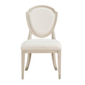 Side Chairs Dining Room Wood Veneer Set of 8 Ivory
