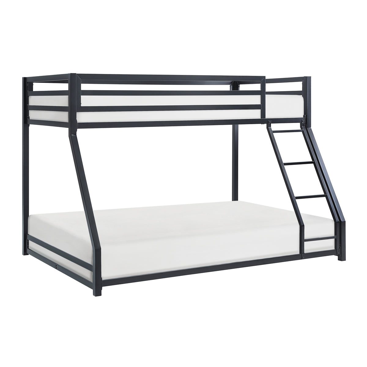 Bed Full Twin Twin/Full Bunk Youth Black