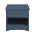 Nightstand Youth Engineered Wood Contemporary Blue