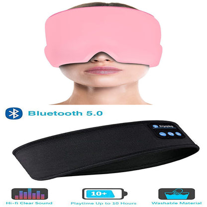 Wireless Bluetooth Sleeping Headphones Headband Thin Soft Elastic Comfortable Music Ear Phones Eye Mask For Side Sleeper Sports - Eloy Royal