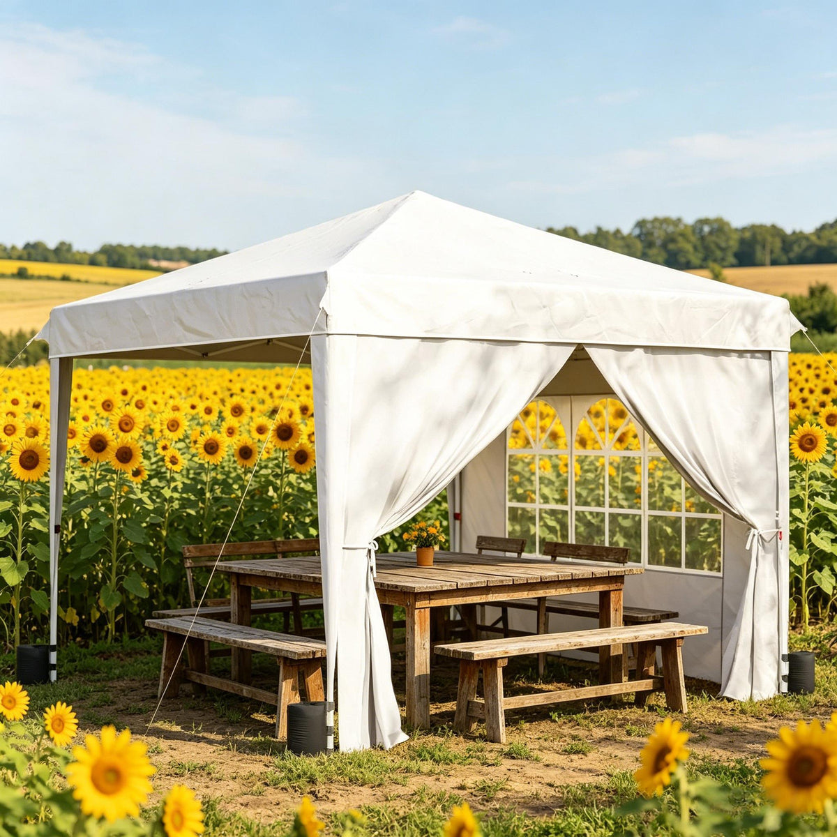 Outdoor Portable Canopy Tent,Instant Canopy Shelter,Pop Up Canopy Tent(Only Canopy Tent,The tables and chairs in the tent are not included)