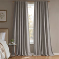 2-PK 52x108' Sound blocking/Total blackout curtain panel pair Grey
