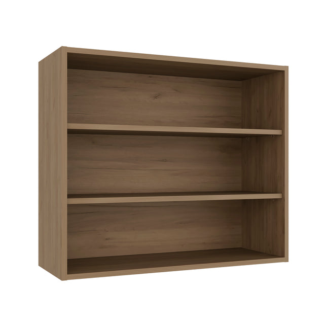 Chinle Wall Cabinet in Melamine with Open Storage