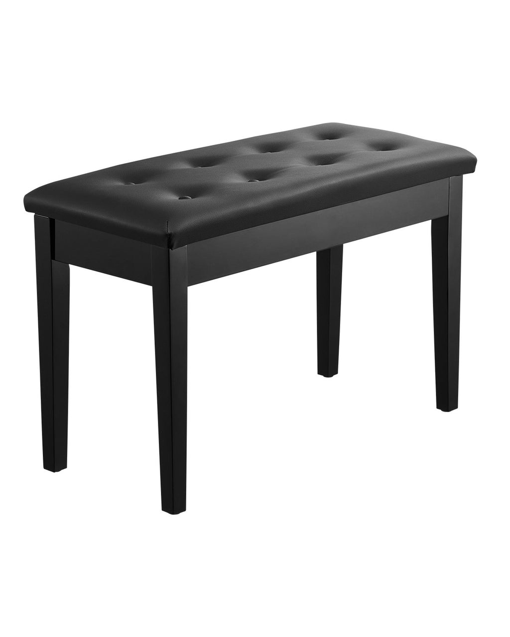 Piano Bench, 29.5' x 14' x 19', Duet Keyboard Piano Chair with High-Density Padded Cushion, Storage Compartment for Music Books, Wooden Piano Bookcase Stool Seat, for Vanity and Living Room