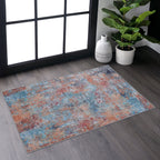 MAVAL Multi Washable Rug 2' x 3' Doormat Rug (Multi, 2' x 3')