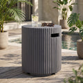 17x19.9 inch MGO Tank Holder/Side Table, Gray
