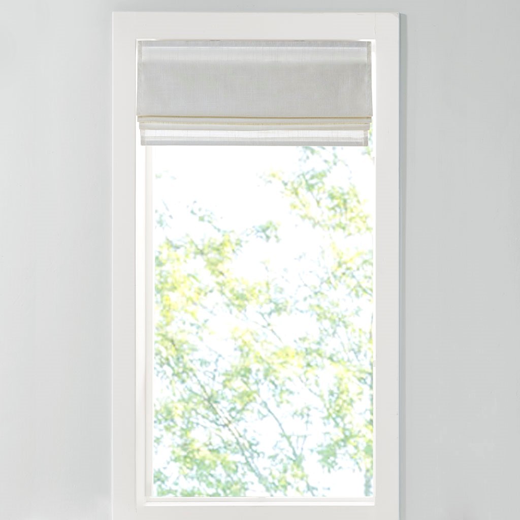 Light Filtering Cordless Roman Shade White 34x64'