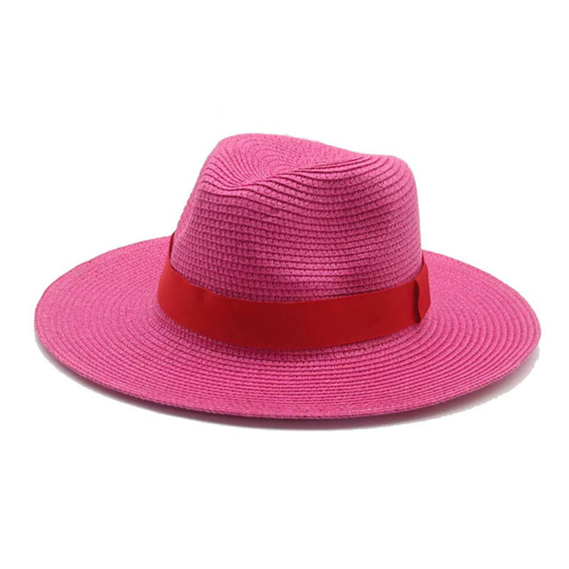 Fashionable And Simple Men's Sunscreen Straw Hat