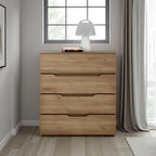 Bristol 4-Drawer Dresser, Natural Oak