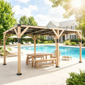 Outdoor Pergola,Garden Pergola,Sturdy Patio Canopy,Outdoor Pavilion,Elegant Pergola,Lean to Gazebo