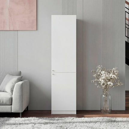 White Storage Cabinet with 5 Shelf