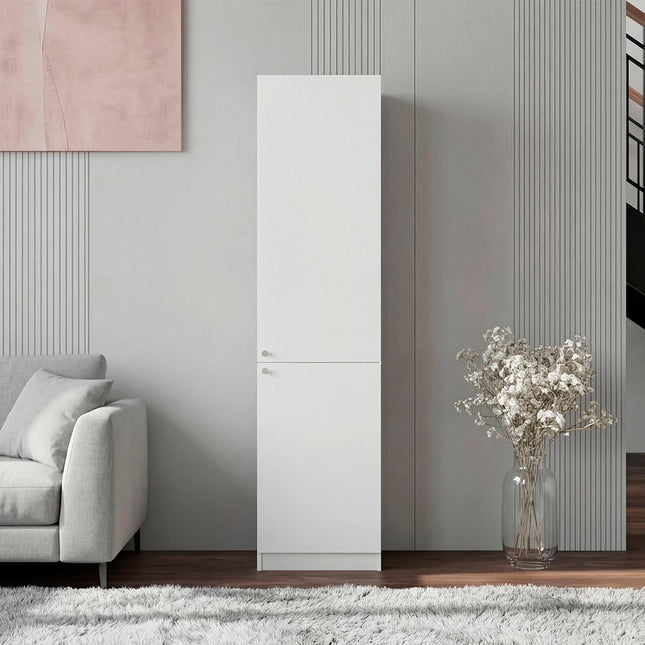 White Storage Cabinet with 5 Shelf
