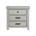 Nightstands Bedroom Engineered Wood Modern Set of 2 Gray