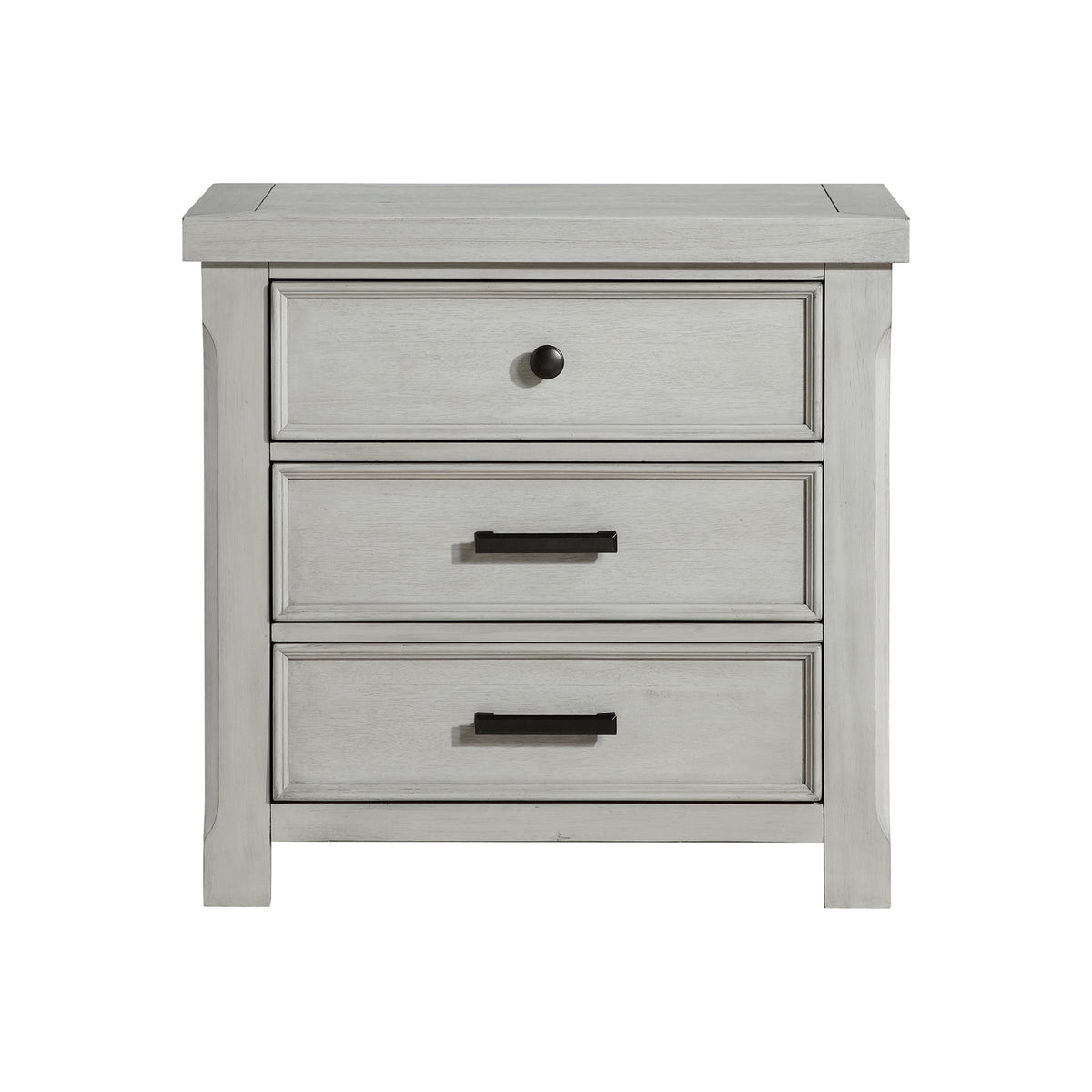Nightstands Bedroom Engineered Wood Modern Set of 2 Gray